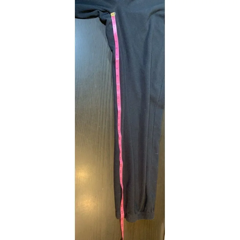 Sportif Outdoor Fleece Pants Mens‎ Large Gathered Leg Elastic Waist Black READ